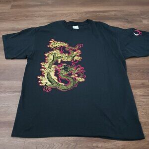 USA Olympics Beijing 2008 Medal Count Dragon Cotton Shirt Size XL